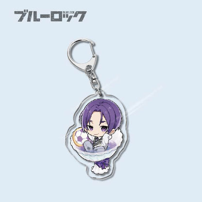 Custom Keychain Designs Anime Blue Lock Cartoon Character Double Sided Acrylic Light Weight UV Printed（副本）