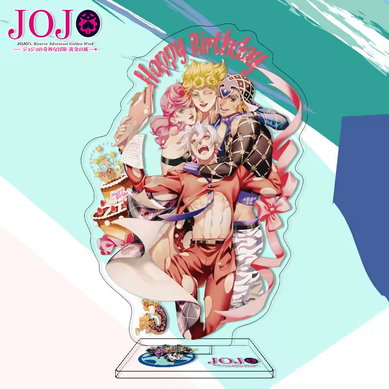 Custom Anime Peripheral Acrylic Figure Stand JOJO's Bizarre Adventure Golden Wind Character Ornament One Piece Dropshipping China