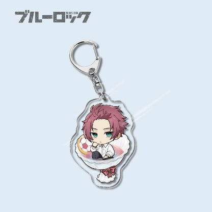 Custom Keychain Designs Anime Blue Lock Cartoon Character Double Sided Acrylic Light Weight UV Printed（副本）