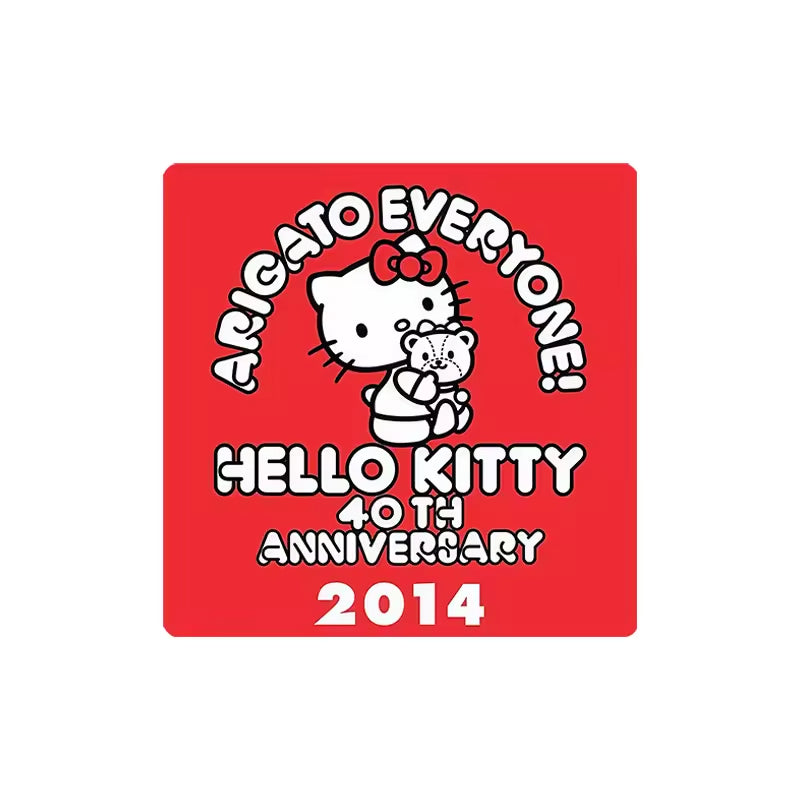 Custom Charm Cute Cartoon Kitty Cat Anniversary  Crystal Glass Soft Magnetic Refrigerator Magnet