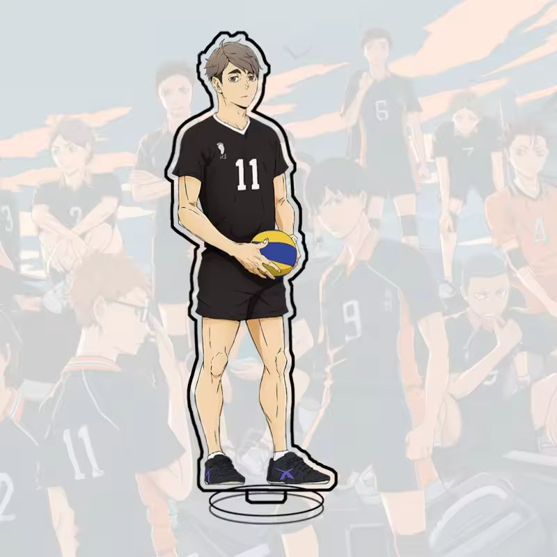 Custom Standee Haikyuu Volleyball Anime Team Acrylic Desktop Stand Figure Hinata Shoyo Kageyama Tobio Gift Decoration