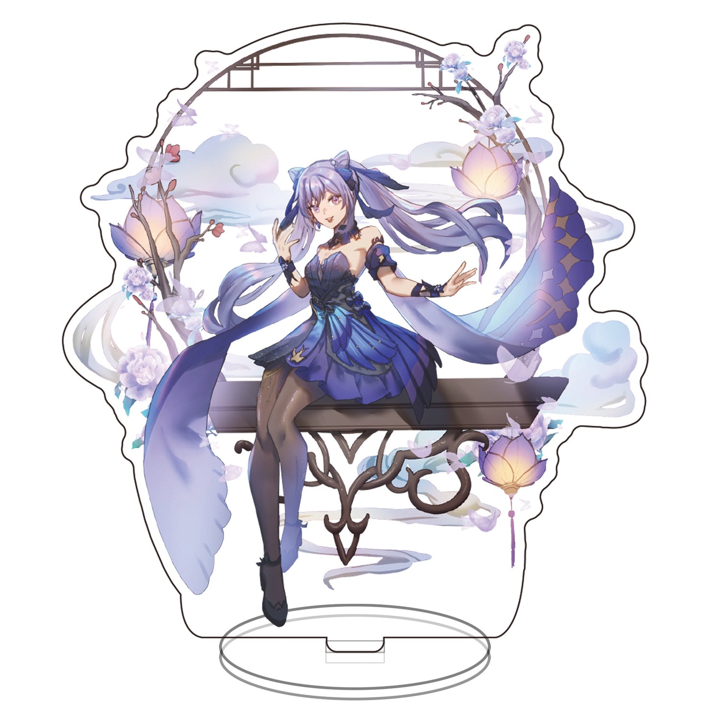 Genshin Impact Acrylic Stands: Hu Tao, Gan Yu, Keqing, Kley, Venti, Xingqiu, Diluc, Zhongli, Yanfei Figurines – Anime & Manga