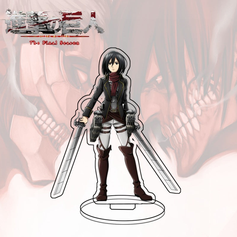 Attack on Titan Acrylic Standee  Eren Yeager Sasha Blouse Anime Figure Desk Decor Collectible Gift