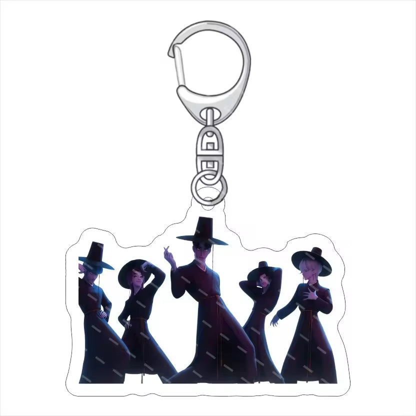 Demon Hunter Anime Cartoon  Acrylic Waterproof Keychain-Wholesale Custom Business Gift