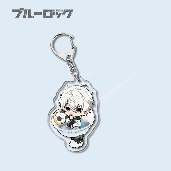 Custom Keychain Designs Anime Blue Lock Cartoon Character Double Sided Acrylic Light Weight UV Printed
