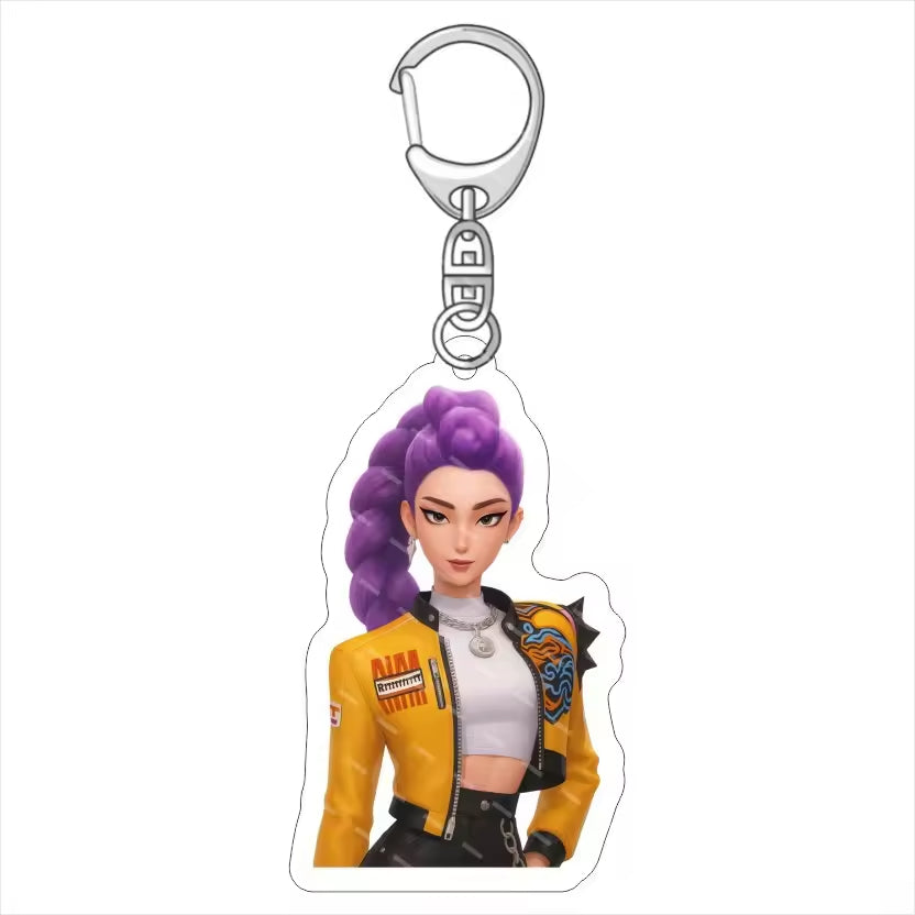 Demon Hunter Anime Cartoon  Acrylic Waterproof Keychain-Wholesale Custom Business Gift