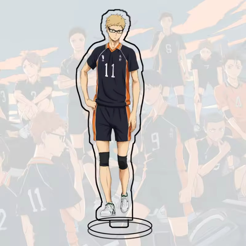 Custom Standee Haikyuu Volleyball Anime Team Acrylic Desktop Stand Figure Hinata Shoyo Kageyama Tobio Gift Decoration