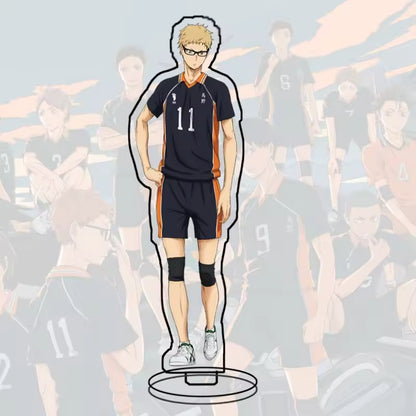 Custom Standee Haikyuu Volleyball Anime Team Acrylic Desktop Stand Figure Hinata Shoyo Kageyama Tobio Gift Decoration
