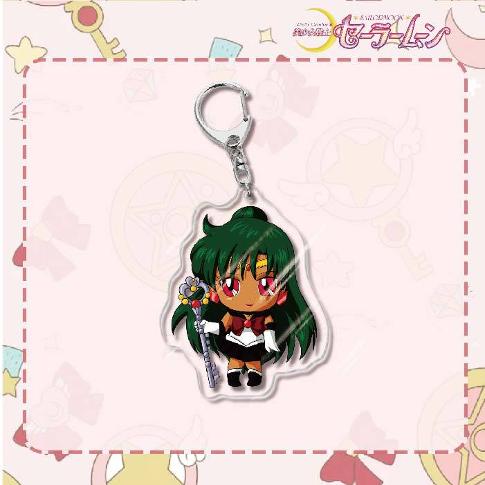 Custom Keychain Cute Cartoon Tsukino Usagi Metal Anime Sailormoon UV Printing Waterproof Bottle Custom Opener