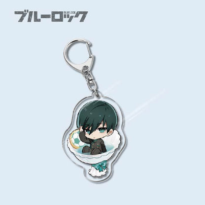 Custom Keychain Designs Anime Blue Lock Cartoon Character Double Sided Acrylic Light Weight UV Printed（副本）