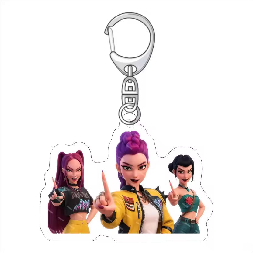 Demon Hunter Anime Cartoon  Acrylic Waterproof Keychain-Wholesale Custom Business Gift