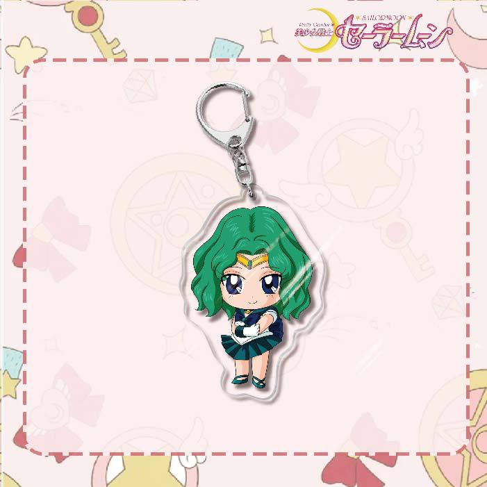 Custom Keychain Cute Cartoon Tsukino Usagi Metal Anime Sailormoon UV Printing Waterproof Bottle Custom Opener