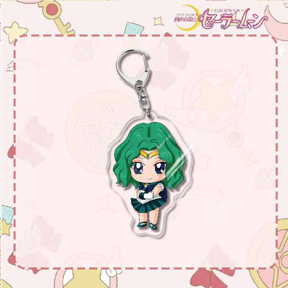 Custom Keychain Cute Cartoon Tsukino Usagi Metal Anime Sailormoon UV Printing Waterproof Bottle Custom Opener