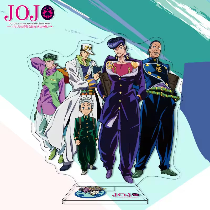 Custom Anime Peripheral Acrylic Figure Stand JOJO's Bizarre Adventure Golden Wind Character Ornament One Piece Dropshipping China