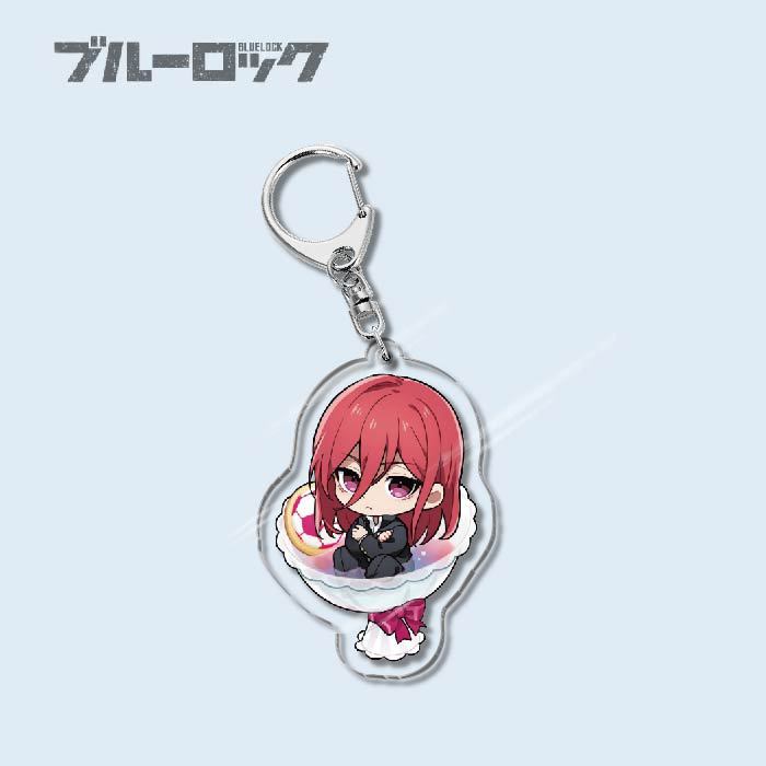 Custom Keychain Designs Anime Blue Lock Cartoon Character Double Sided Acrylic Light Weight UV Printed