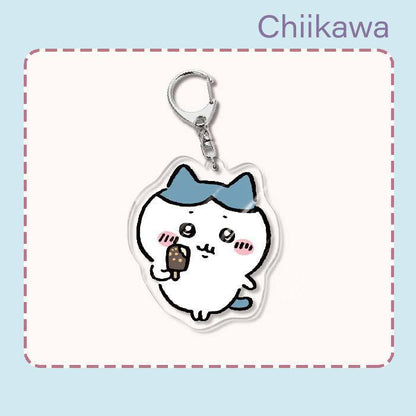 Japanese Anime Chiikawa Acrylic Keychain Hachiware Usagi Cute Lightweight Bag Pendant Decoration Gift