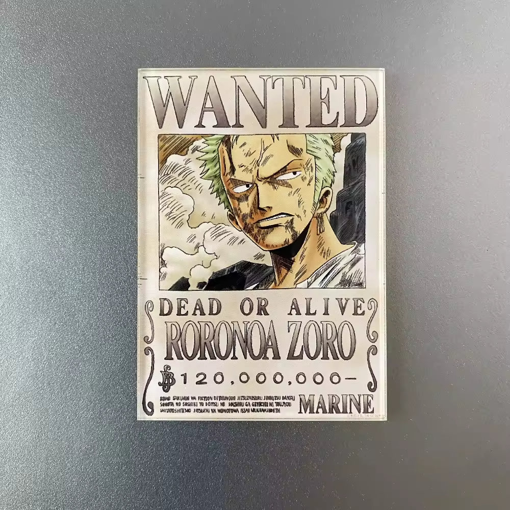 Custom Anime Acrylic Fridge Magnets One Piece Bounty Cartoon Charms Cute Decorative Magnets for Gifts  Souvenirs