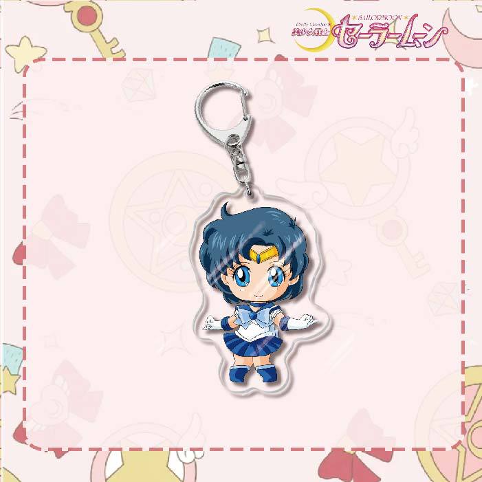 Custom Keychain Cute Cartoon Tsukino Usagi Metal Anime Sailormoon UV Printing Waterproof Bottle Custom Opener