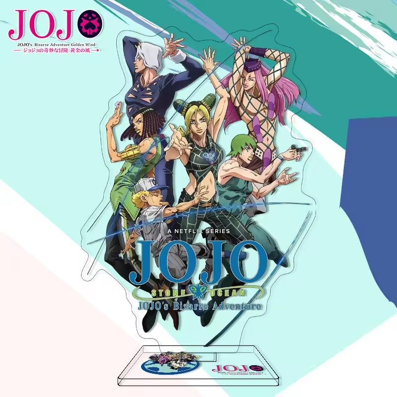 Custom Anime Peripheral Acrylic Figure Stand JOJO's Bizarre Adventure Golden Wind Character Ornament One Piece Dropshipping China