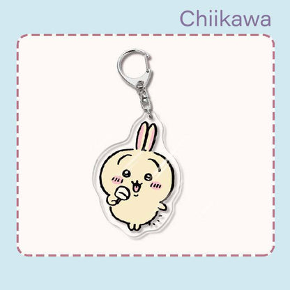 Japanese Anime Chiikawa Acrylic Keychain Hachiware Usagi Cute Lightweight Bag Pendant Decoration Gift