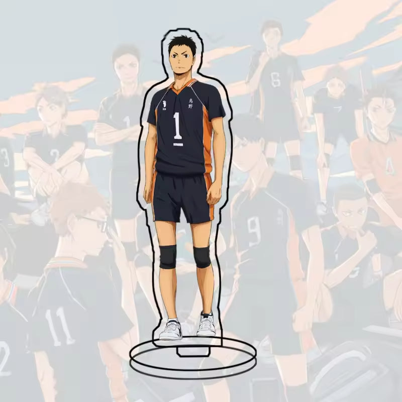 Custom Standee Haikyuu Volleyball Anime Team Acrylic Desktop Stand Figure Hinata Shoyo Kageyama Tobio Gift Decoration
