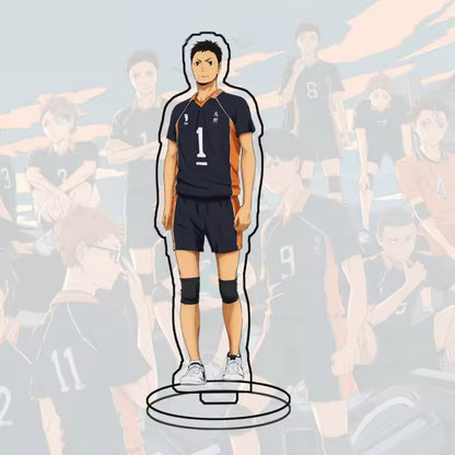 Custom Standee Haikyuu Volleyball Anime Team Acrylic Desktop Stand Figure Hinata Shoyo Kageyama Tobio Gift Decoration