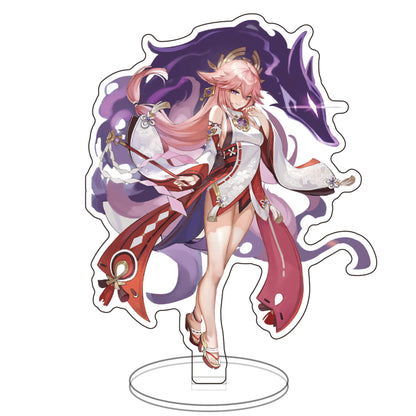 Genshin Impact Acrylic Stands: Hu Tao, Gan Yu, Keqing, Kley, Venti, Xingqiu, Diluc, Zhongli, Yanfei Figurines – Anime & Manga