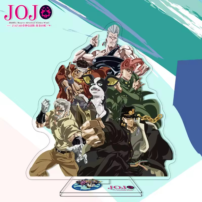 Custom Anime Peripheral Acrylic Figure Stand JOJO's Bizarre Adventure Golden Wind Character Ornament One Piece Dropshipping China