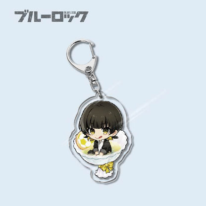 Custom Keychain Designs Anime Blue Lock Cartoon Character Double Sided Acrylic Light Weight UV Printed（副本）