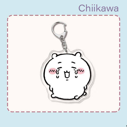 Japanese Anime Chiikawa Acrylic Keychain Hachiware Usagi Cute Lightweight Bag Pendant Decoration Gift