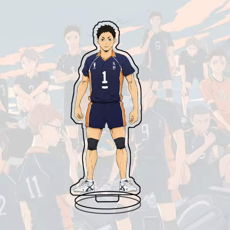 Custom Standee Haikyuu Volleyball Anime Team Acrylic Desktop Stand Figure Hinata Shoyo Kageyama Tobio Gift Decoration