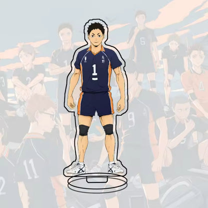 Custom Standee Haikyuu Volleyball Anime Team Acrylic Desktop Stand Figure Hinata Shoyo Kageyama Tobio Gift Decoration