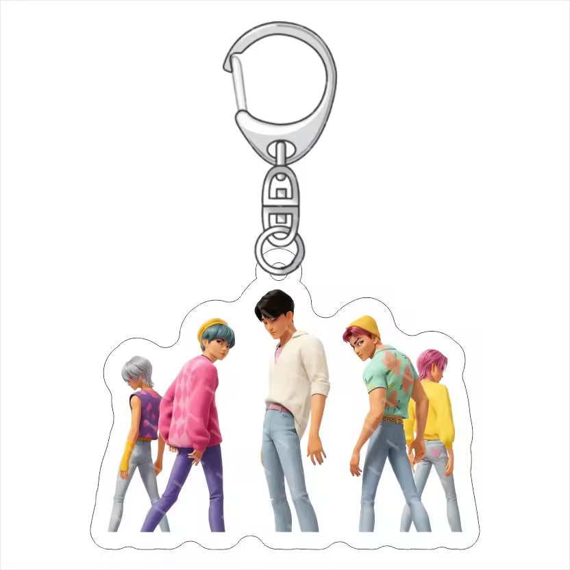 Demon Hunter Anime Cartoon  Acrylic Waterproof Keychain-Wholesale Custom Business Gift