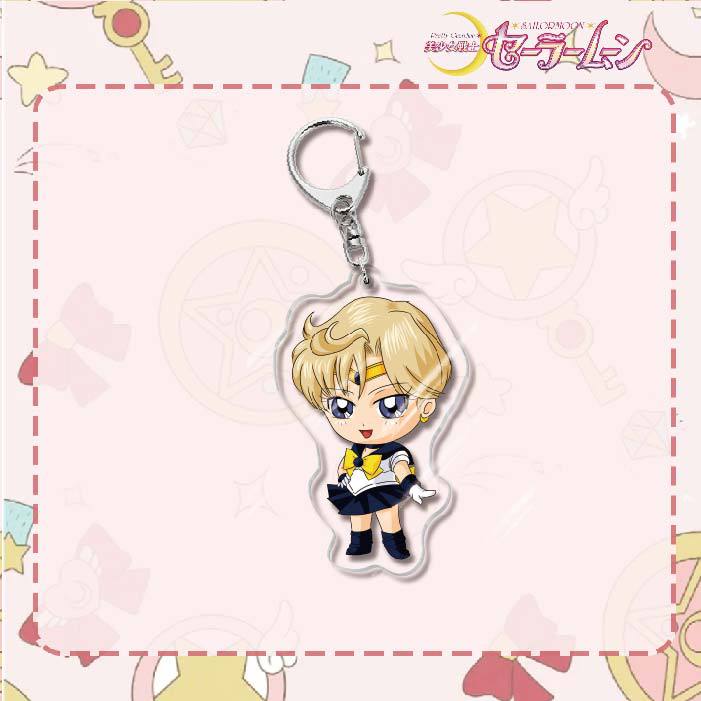 Custom Keychain Cute Cartoon Tsukino Usagi Metal Anime Sailormoon UV Printing Waterproof Bottle Custom Opener