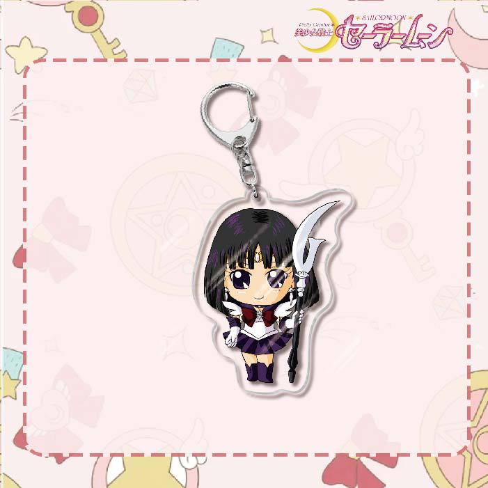Custom Keychain Cute Cartoon Tsukino Usagi Metal Anime Sailormoon UV Printing Waterproof Bottle Custom Opener