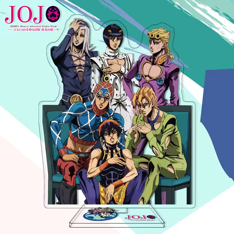 Custom Anime Peripheral Acrylic Figure Stand JOJO's Bizarre Adventure Golden Wind Character Ornament One Piece Dropshipping China