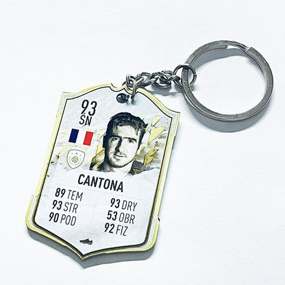 Football Player Scorecard Acrylic Keychain | UV Printed Sports Fan Collectible