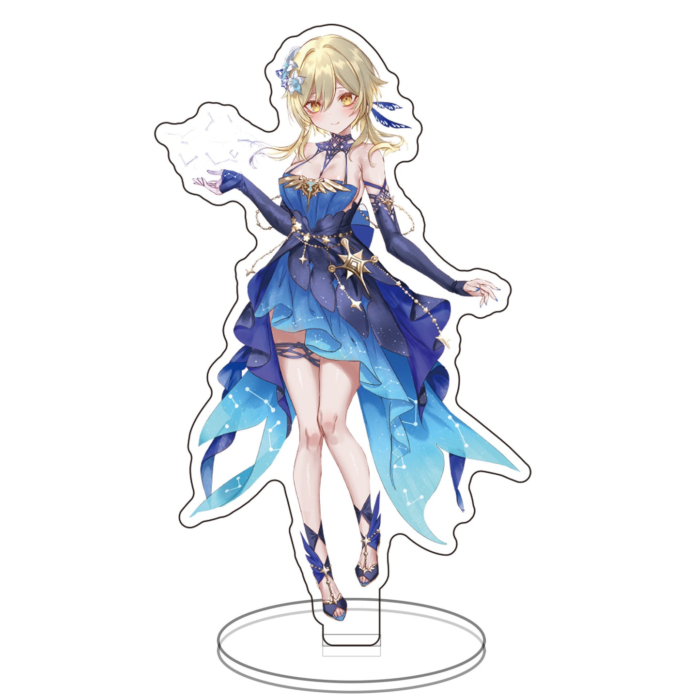 Genshin Impact Acrylic Stands: Hu Tao, Gan Yu, Keqing, Kley, Venti, Xingqiu, Diluc, Zhongli, Yanfei Figurines – Anime & Manga