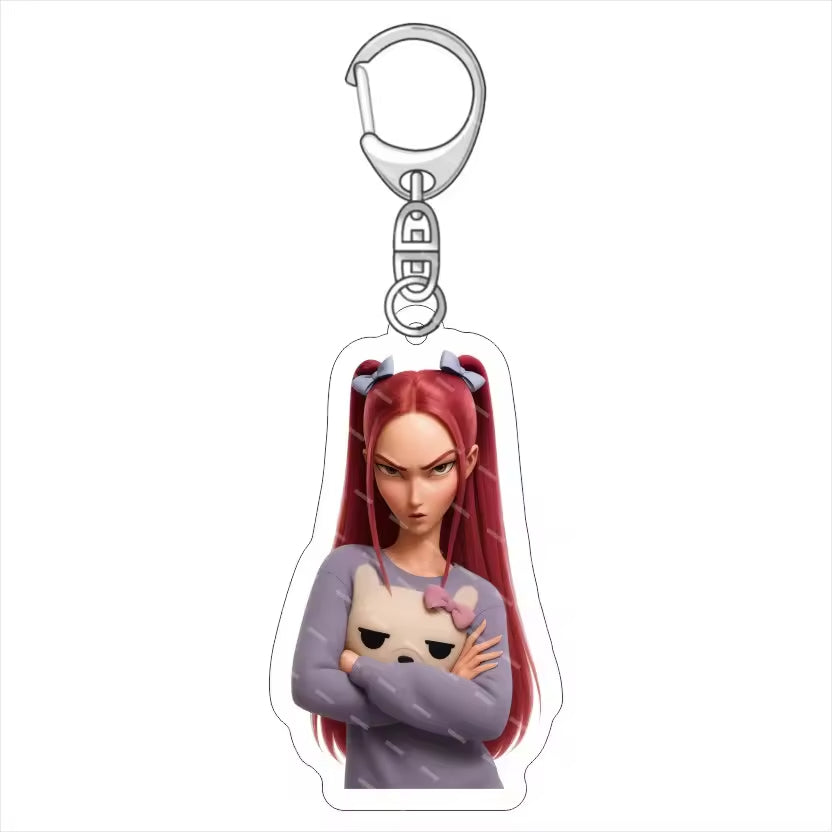 Demon Hunter Anime Cartoon  Acrylic Waterproof Keychain-Wholesale Custom Business Gift