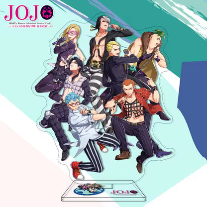 Custom Anime Peripheral Acrylic Figure Stand JOJO's Bizarre Adventure Golden Wind Character Ornament One Piece Dropshipping China