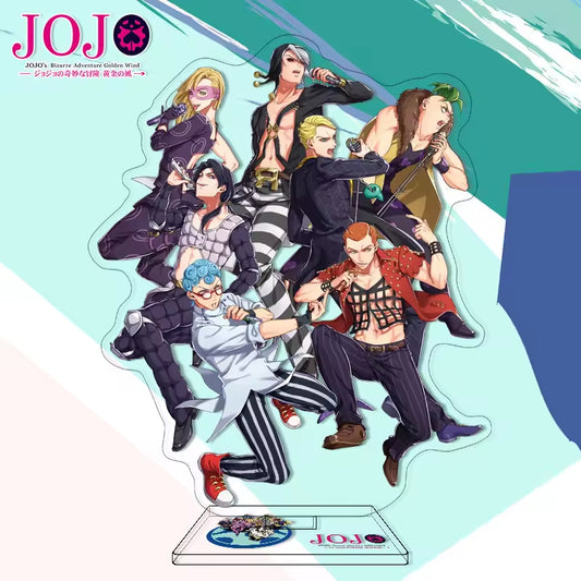 Custom Anime Peripheral Acrylic Figure Stand JOJO's Bizarre Adventure Golden Wind Character Ornament One Piece Dropshipping China