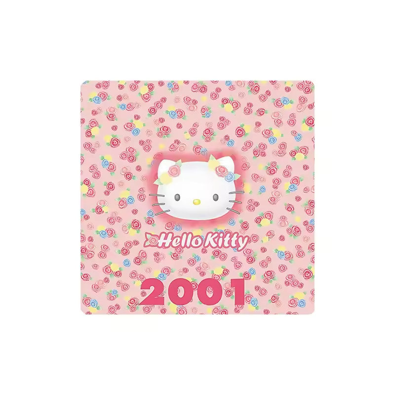 Custom Charm Cute Cartoon Kitty Cat Anniversary  Crystal Glass Soft Magnetic Refrigerator Magnet