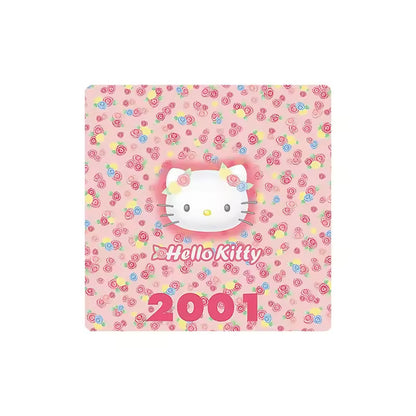 Custom Charm Cute Cartoon Kitty Cat Anniversary  Crystal Glass Soft Magnetic Refrigerator Magnet