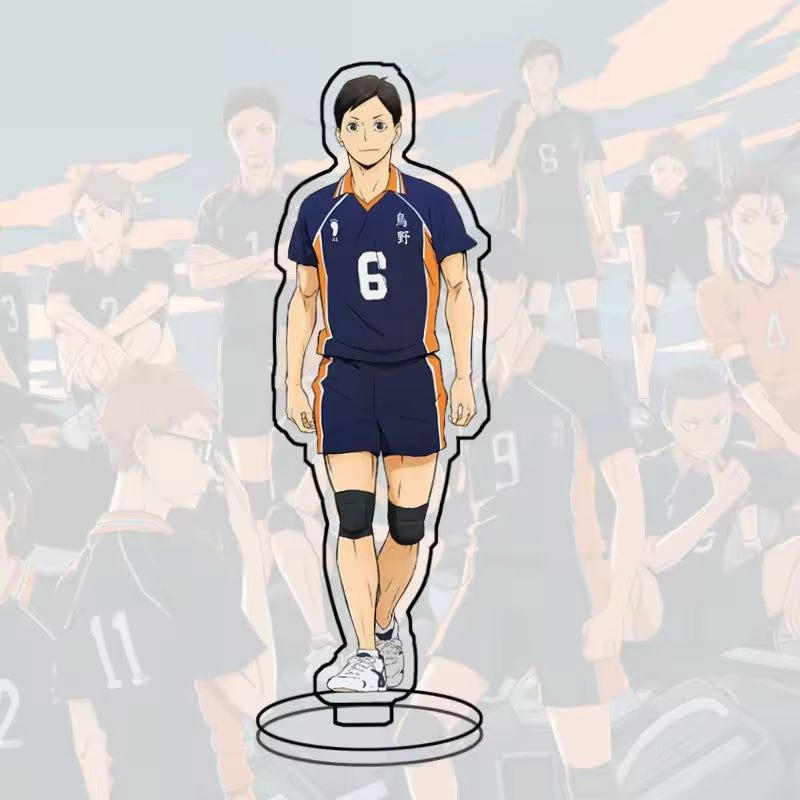 Custom Standee Haikyuu Volleyball Anime Team Acrylic Desktop Stand Figure Hinata Shoyo Kageyama Tobio Gift Decoration