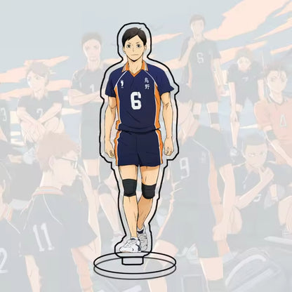 Custom Standee Haikyuu Volleyball Anime Team Acrylic Desktop Stand Figure Hinata Shoyo Kageyama Tobio Gift Decoration