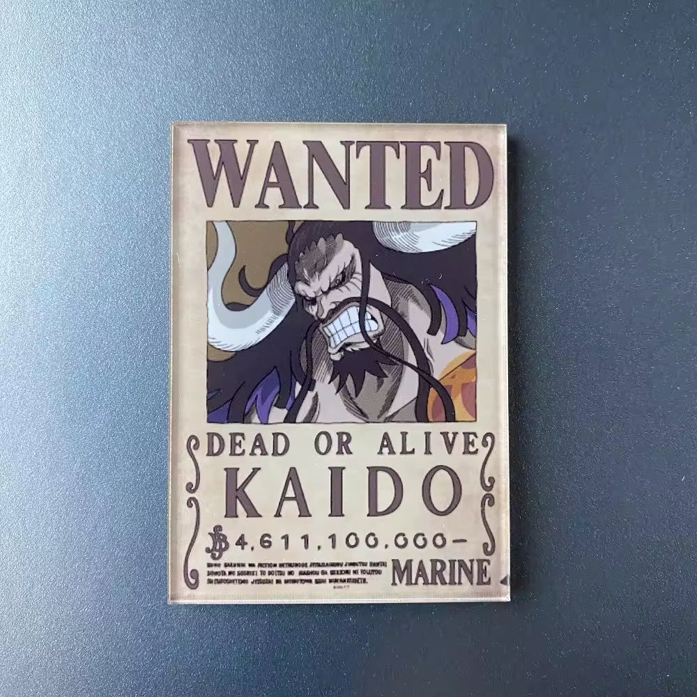 Custom Anime Acrylic Fridge Magnets One Piece Bounty Cartoon Charms Cute Decorative Magnets for Gifts  Souvenirs