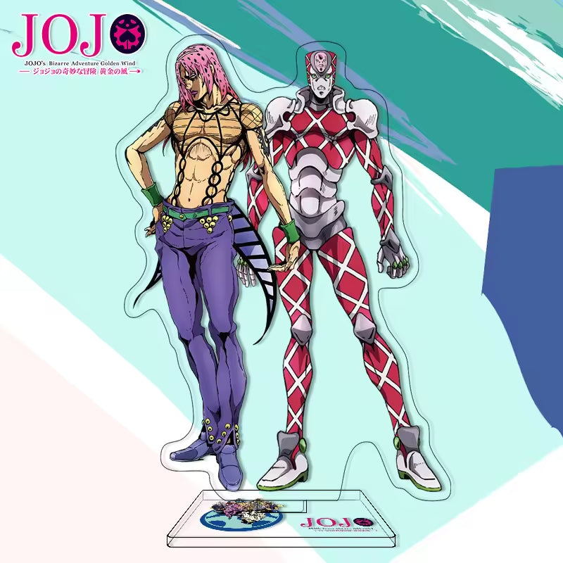 Custom Anime Peripheral Acrylic Figure Stand JOJO's Bizarre Adventure Golden Wind Character Ornament One Piece Dropshipping China