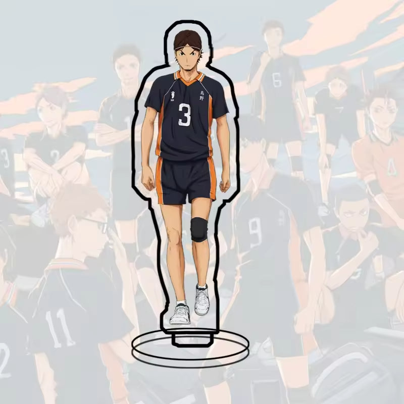 Custom Standee Haikyuu Volleyball Anime Team Acrylic Desktop Stand Figure Hinata Shoyo Kageyama Tobio Gift Decoration