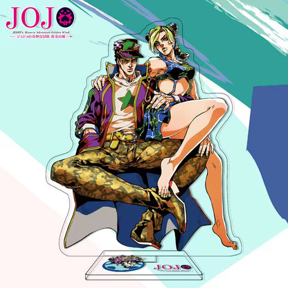 Custom Anime Peripheral Acrylic Figure Stand JOJO's Bizarre Adventure Golden Wind Character Ornament One Piece Dropshipping China