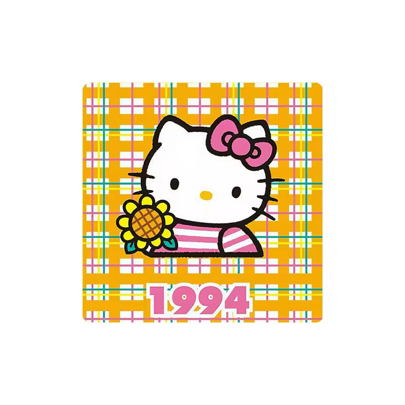 Custom Charm Cute Cartoon Kitty Cat Anniversary  Crystal Glass Soft Magnetic Refrigerator Magnet